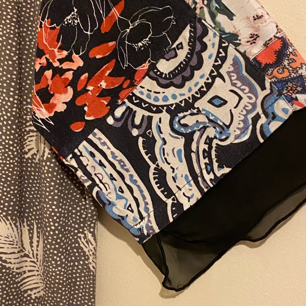 John Mark Multicolor Patchwork Blouse - image 6